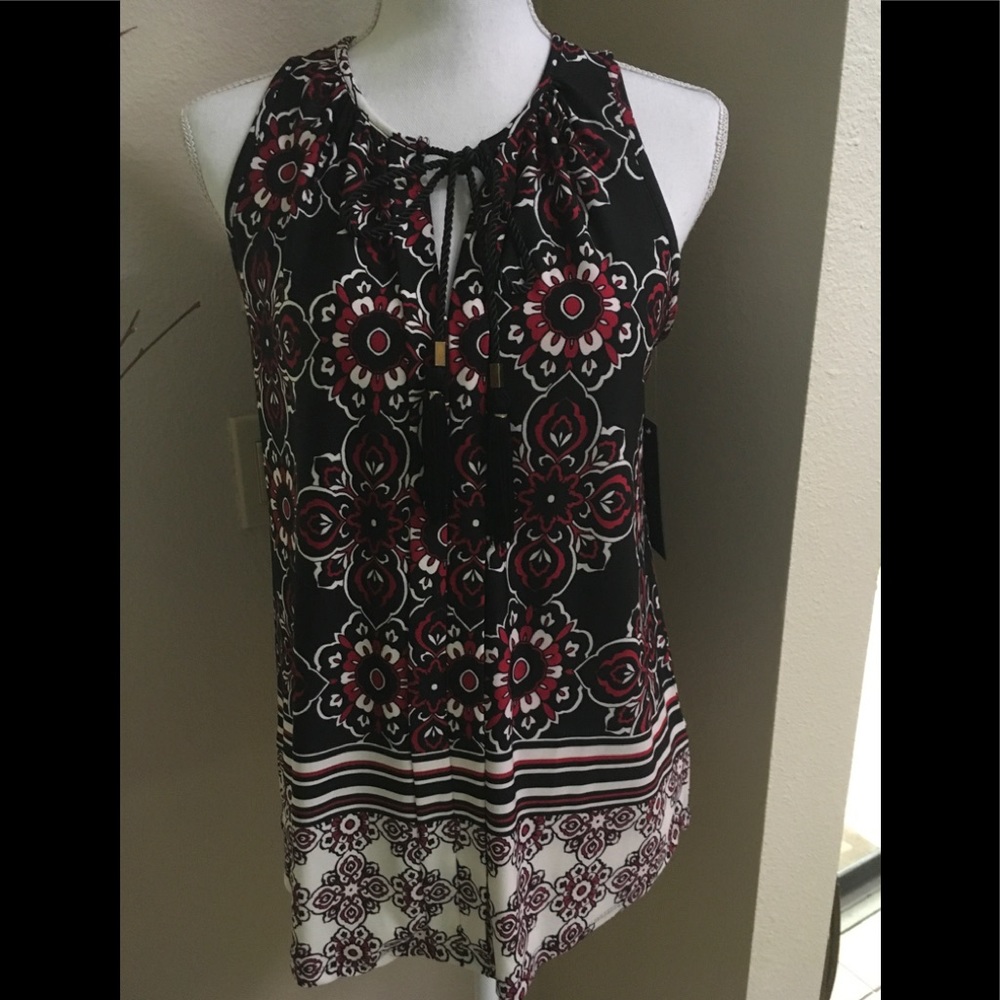 NWT Tunic Top with tassel tie
